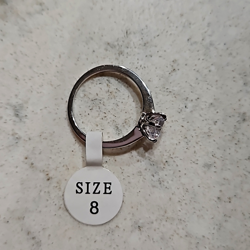 Cubic Zirconia ring size 8